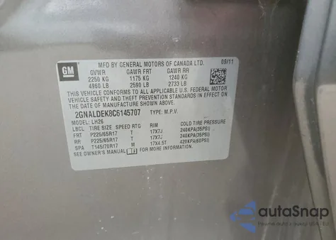 2012 Chevrolet Equinox Lt from USA, damaged, VIN 2GNALDEK8C6145707